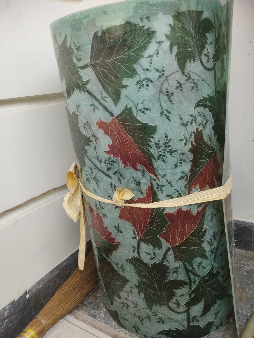 Printed FRP sheet bundle/stack showing pattern consistency across panels.