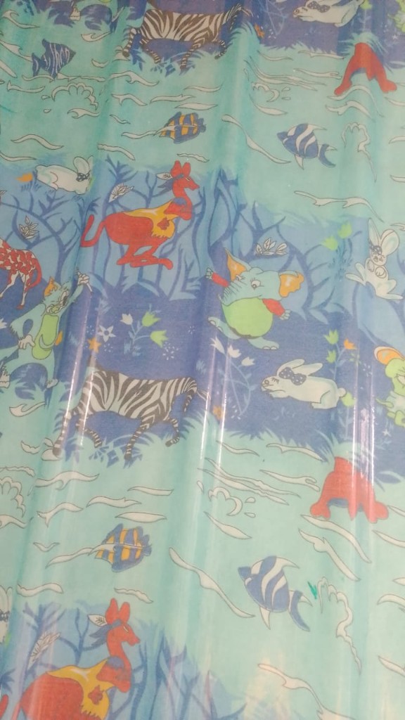 FRP printed sheet with playful animal and underwater graphics, ideal for kids spaces, schools, and play areas.